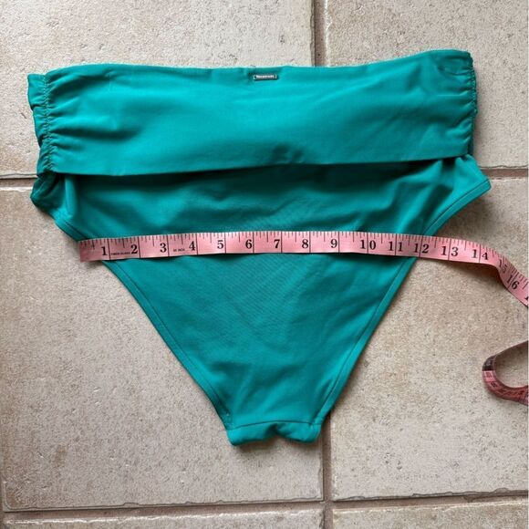 Victoria’s Secret Swim Teal Blue High Waist Tummy Control Bikini Bottom - Picture 5 of 8